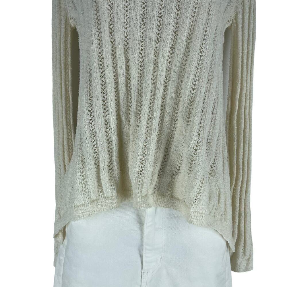 ALC Miguel Back Lace Up Pullover Sweater Cream Beige Size XS - Picture 7 of 11